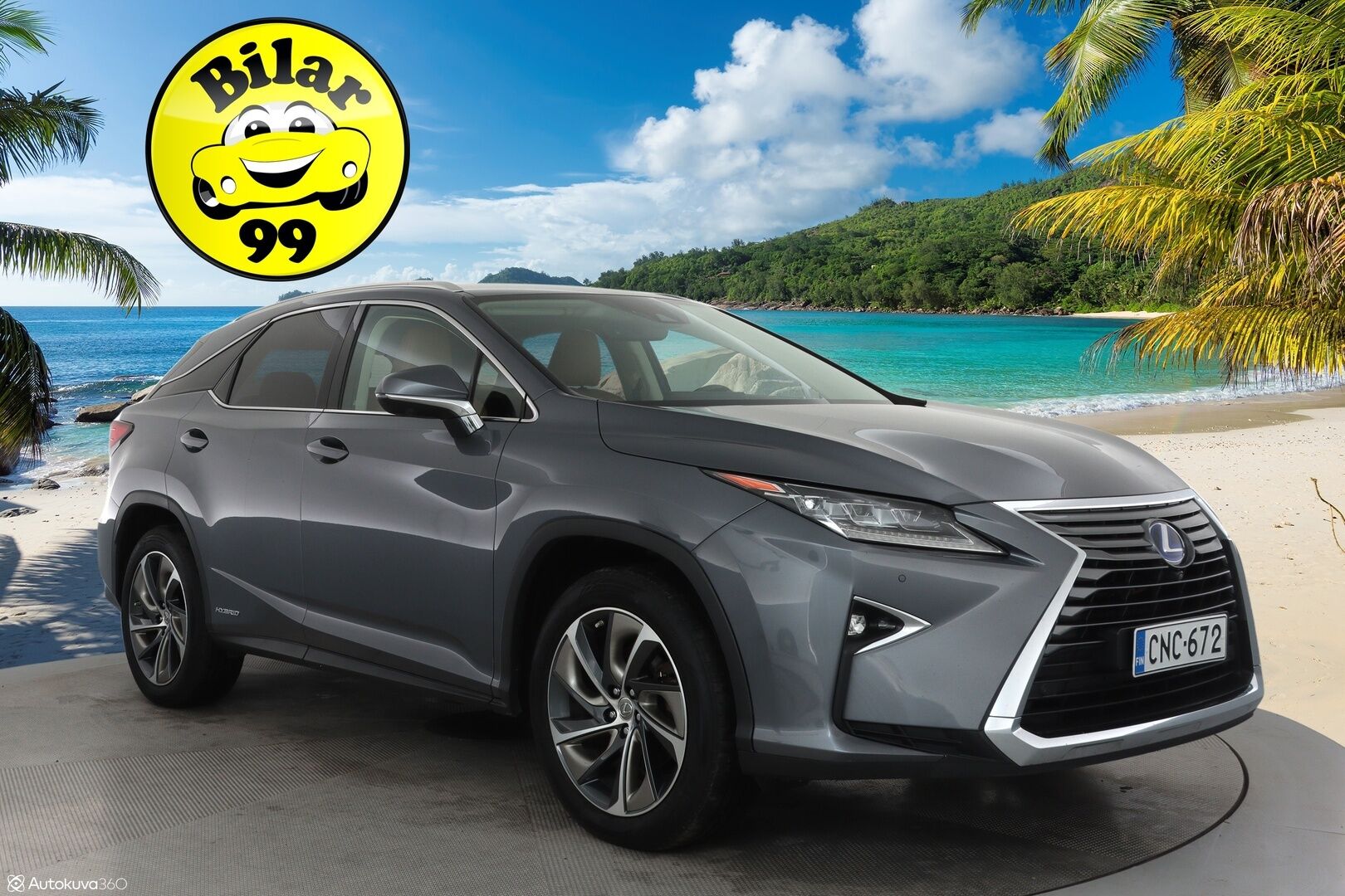 Lexus RX 2016 450h Hybrid 4WD A Executive ** HUD / 360° Kamera / LED-valot / Ilmastoidut Sporttinahat Muistilla / Webasto / Navi ** - 3,99 % KORKOTARJOUS TÄHÄN AUTOON - 