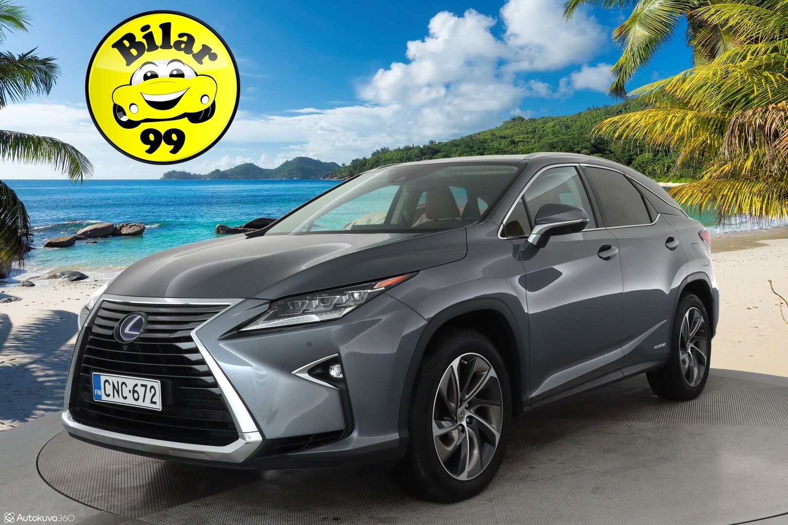 Lexus RX 2016 450h Hybrid 4WD A Executive ** HUD / Webasto / 360° Kamera / LED-valot / Ilmastoidut Sporttinahat Muistilla / Navi ** - 3,99 % KORKOTARJOUS TÄHÄN AUTOON - 