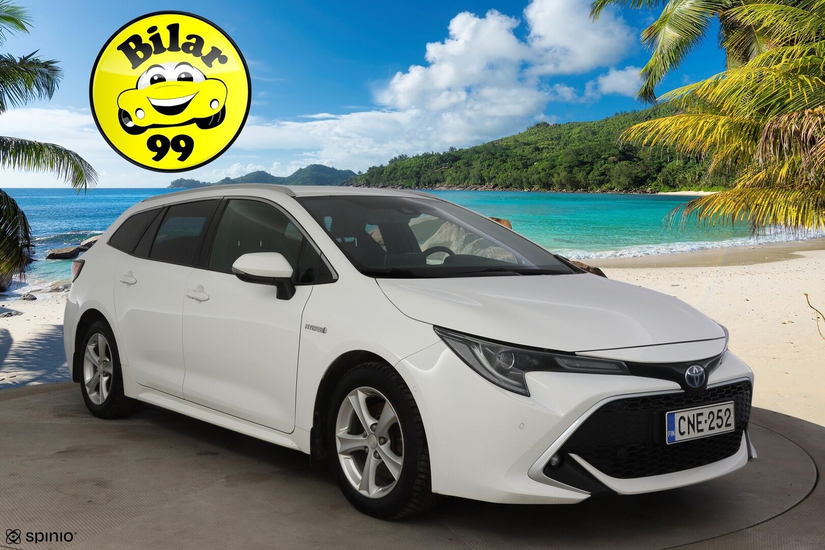 Toyota Corolla 2019 Touring Sports 2,0 Hybrid Style * ACC / P-Kamera / KeylessGo / Sähkökontti / Nahka-alcantra sisusta / Navi * - 2 x Vanteet & Renkaat / Merkkihuoltohistoria / Musta sisäkatto