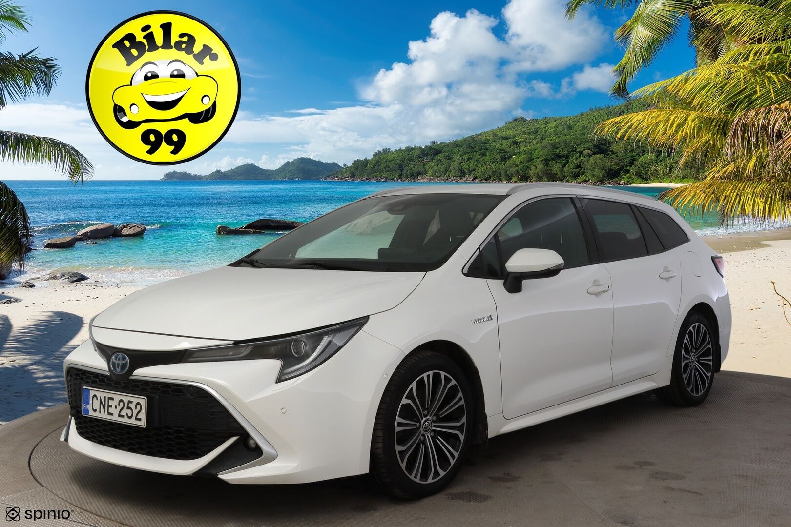 Toyota Corolla 2019 Touring Sports 2,0 Hybrid Style * ACC / P-Kamera / KeylessGo / Sähkökontti / Nahka-alcantra sisusta / Navi * - 2 x Vanteet & Renkaat / Merkkihuoltohistoria / Musta sisäkatto