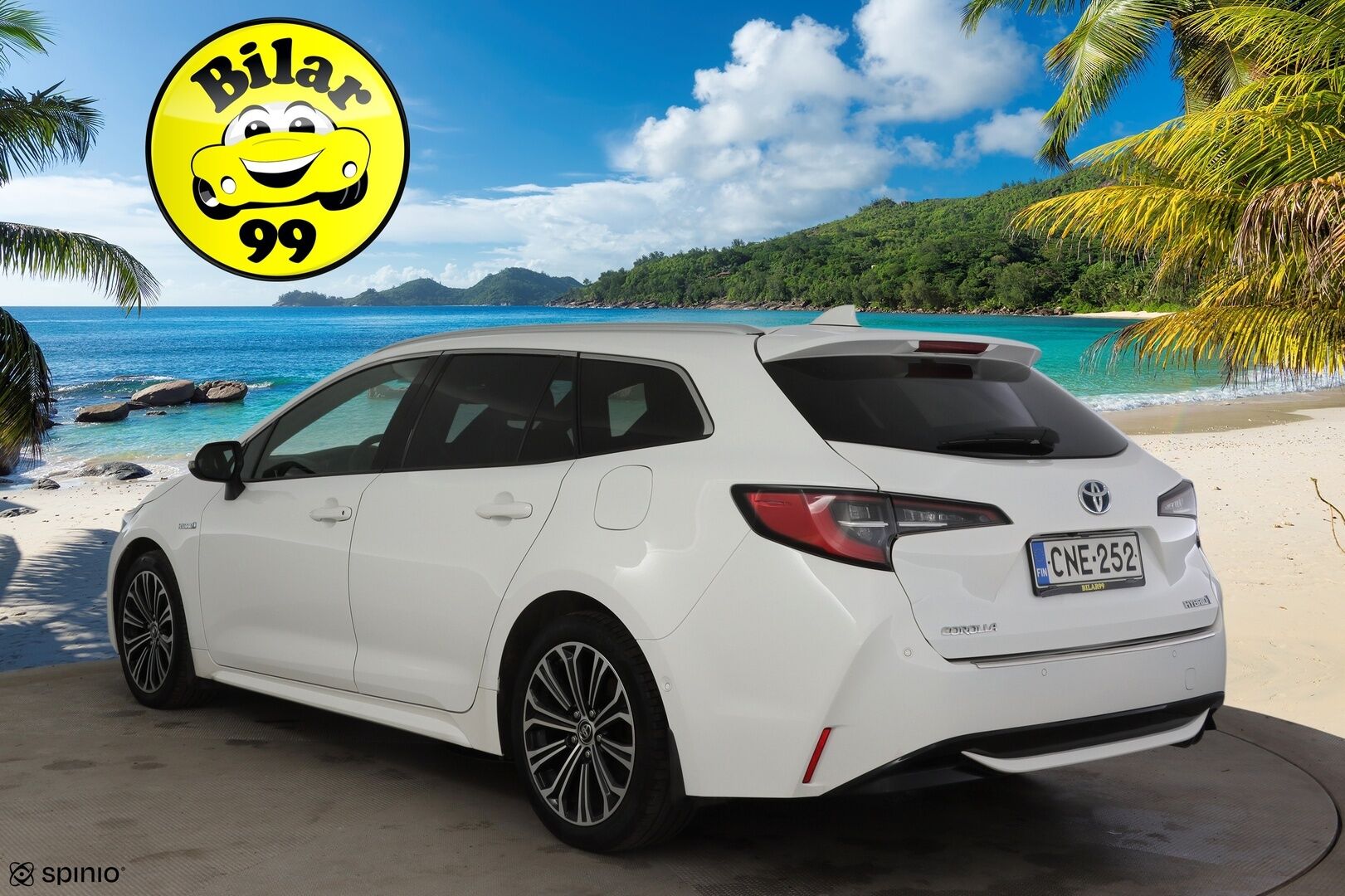 Toyota Corolla 2019 Touring Sports 2,0 Hybrid Style * ACC / P-Kamera / KeylessGo / Sähkökontti / Nahka-alcantra sisusta / Navi * - 2 x Vanteet & Renkaat / Merkkihuoltohistoria / Musta sisäkatto