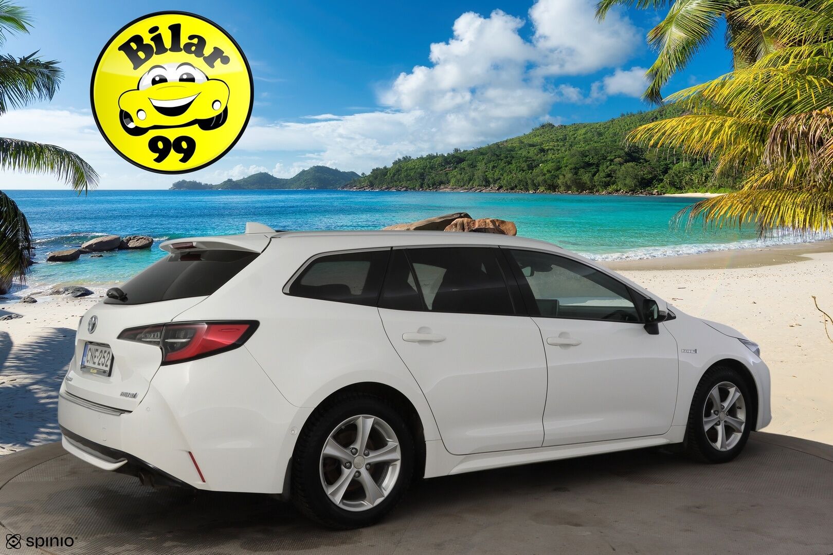 Toyota Corolla 2019 Touring Sports 2,0 Hybrid Style * ACC / P-Kamera / KeylessGo / Sähkökontti / Nahka-alcantra sisusta / Navi * - 2 x Vanteet & Renkaat / Merkkihuoltohistoria / Musta sisäkatto