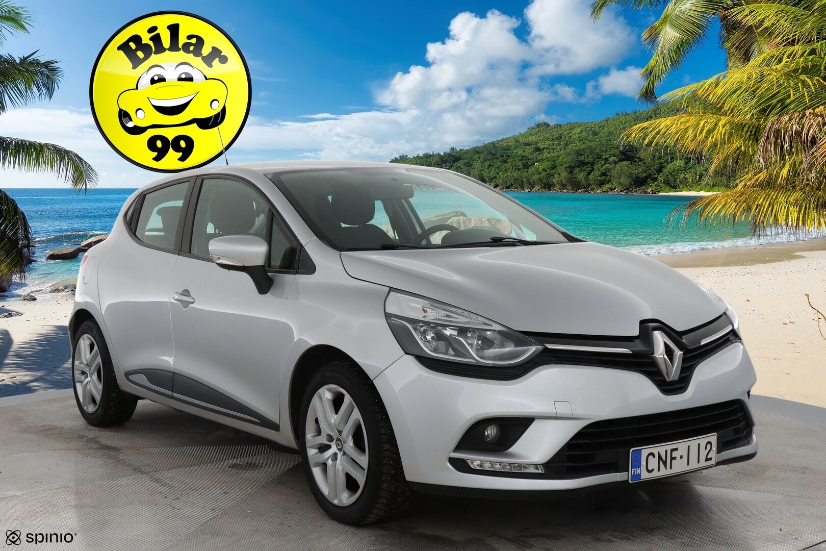Renault Clio 2019 TCe 90 Fête / Vakkari / Navi / Lohkolämmitin+sisäpuhallin / Bluetooth / Ilmastointi - 2-om. Suomi-auto / 2x vanteet / Uudet Nokian nastarenkaat!