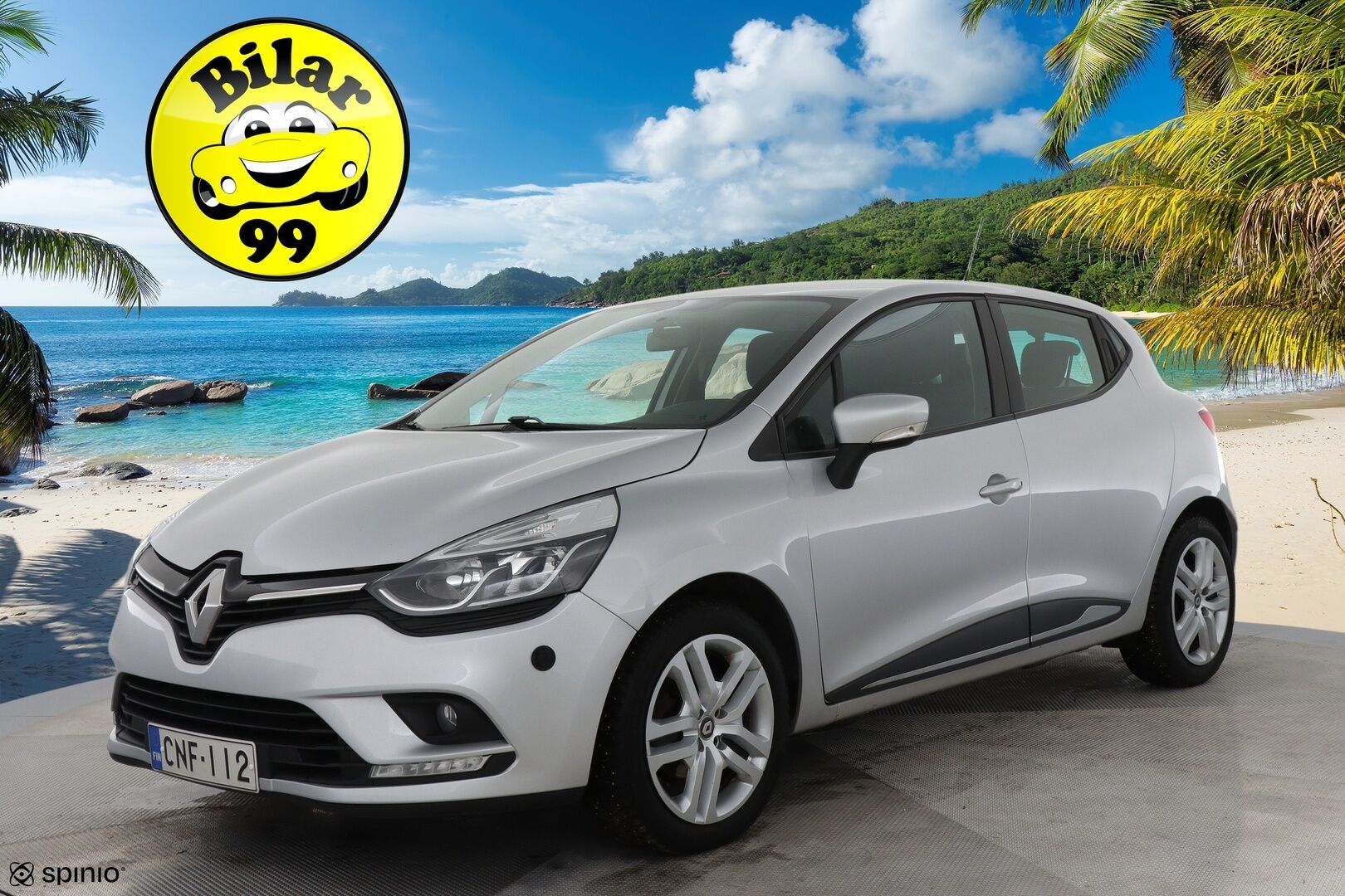 Renault Clio 2019 TCe 90 Fête / Vakkari / Navi / Lohkolämmitin+sisäpuhallin / Bluetooth / Ilmastointi - 2-om. Suomi-auto / 2x vanteet / Uudet Nokian nastarenkaat!