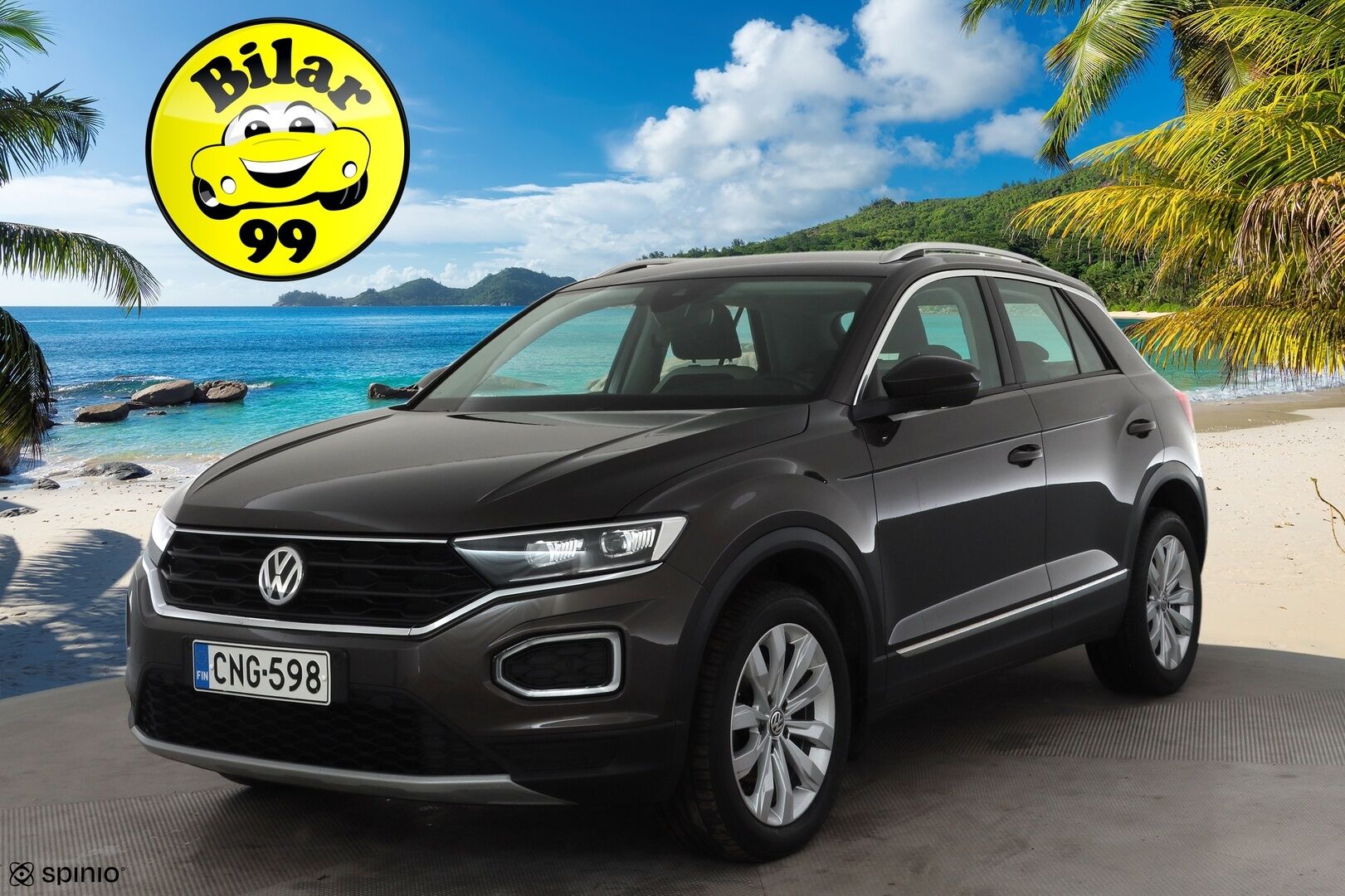 Volkswagen T-Roc 2019 Sport 1,5 TSI EVO 110 kW (150 hv) DSG-automaatti * Webasto / Adapt.Vakkari / Digimittari / LED / KeylessGo / P-Tutkat - Suomi-auto / Kahdet renkaat aluvanteilla / Siisti!