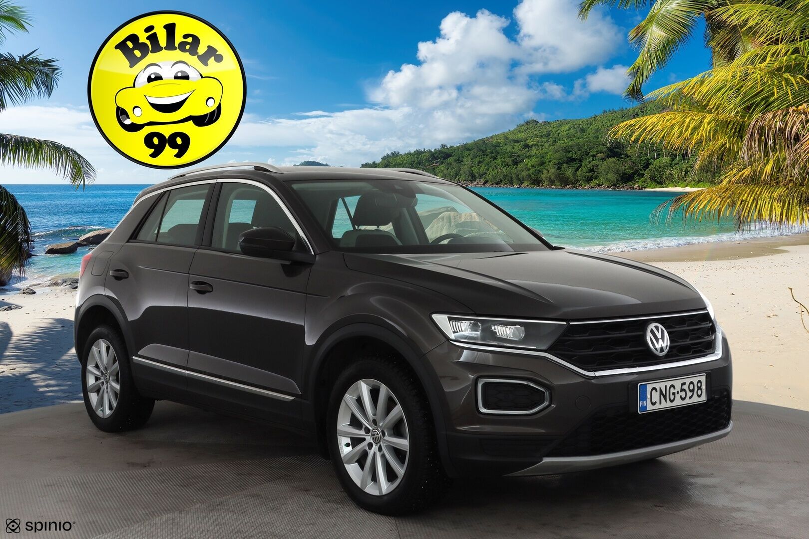 Volkswagen T-Roc 2019 Sport 1,5 TSI EVO 110 kW (150 hv) DSG-automaatti * Webasto / Adapt.Vakkari / Digimittari / LED / KeylessGo / P-Tutkat - Suomi-auto / Kahdet renkaat aluvanteilla / Siisti!