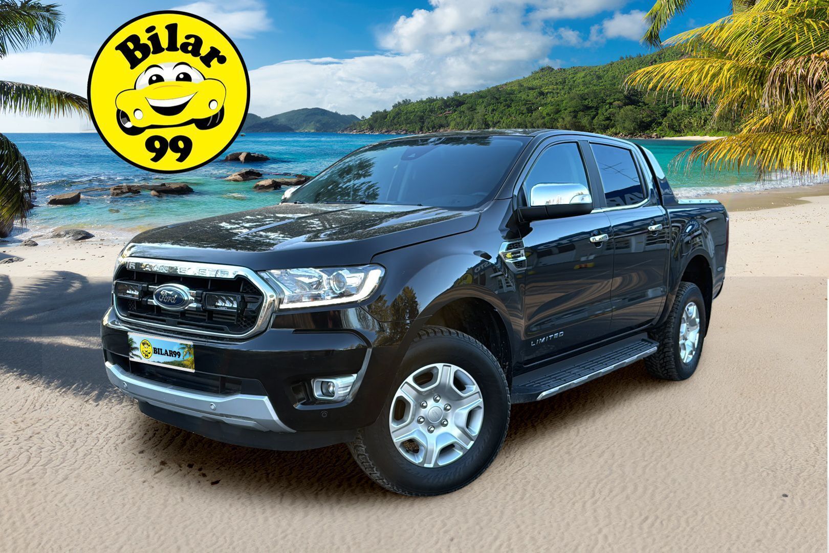 Ford Ranger 2019 Double Cab 2,0 TDCi 213 hp A10 4x4 Limited / Webasto / Nahkaverhoilu / Vetokoukku / Peruutuskamera / Astinlaudat / - HULLUT AVAJAISHULINAT KORKOTARJOUS 3,29 %