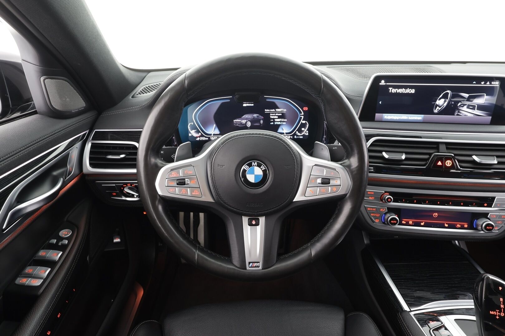 BMW 745 2020 G12 Sedan 745Le A xDrive M-Sport - | ACC | HUD | Comfort nahat muistilla | Laser | H/K | Sky Lounge | Panorama | Sähk. takapenkit | DAP | Eleohjaus | Comfort Access | P.kamera |