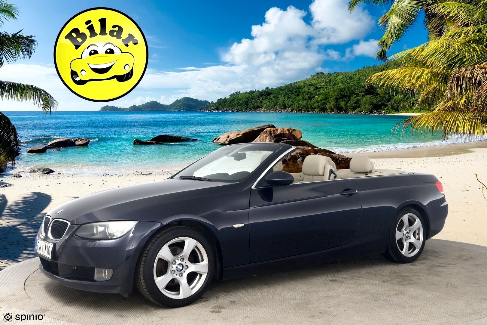 BMW 320 2009 E93 Cabrio - Muistipenkki | Vaalea nahkasisusta | Lohko + sisäp. | Xenon | P. Tutkat | Vakkari | 2x Renkaat