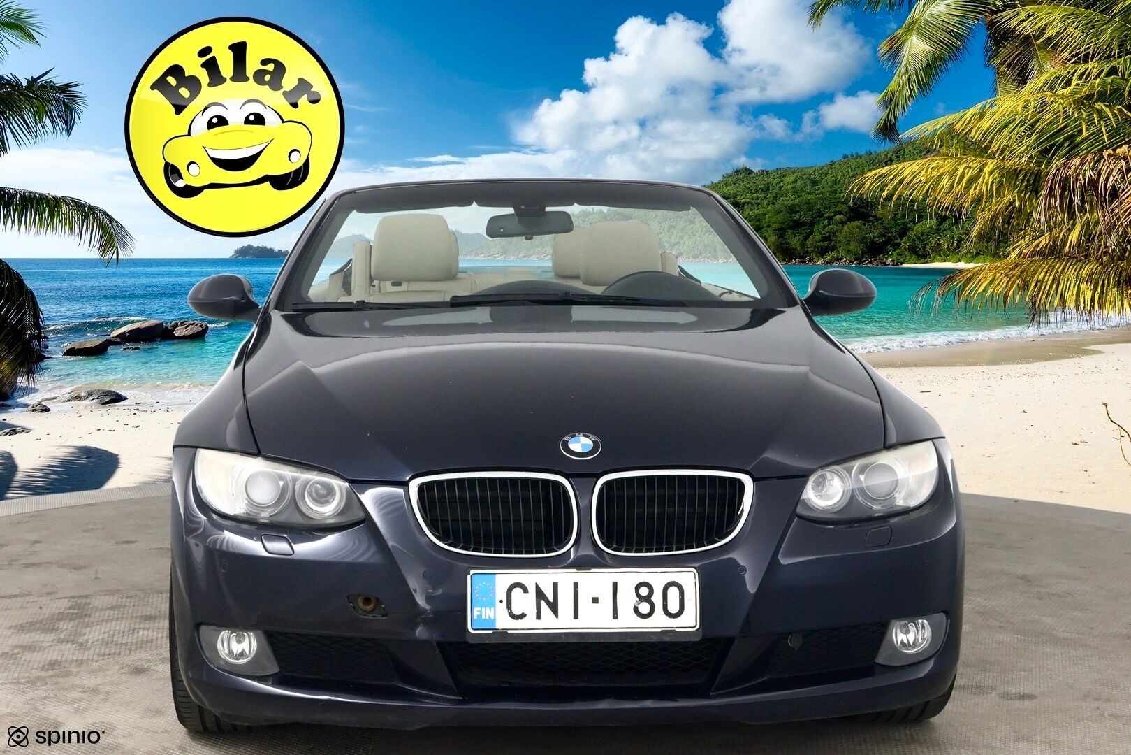 BMW 320 2009 E93 Cabrio - Muistipenkki | Vaalea nahkasisusta | Lohko + sisäp. | Xenon | P. Tutkat | Vakkari | 2x Renkaat