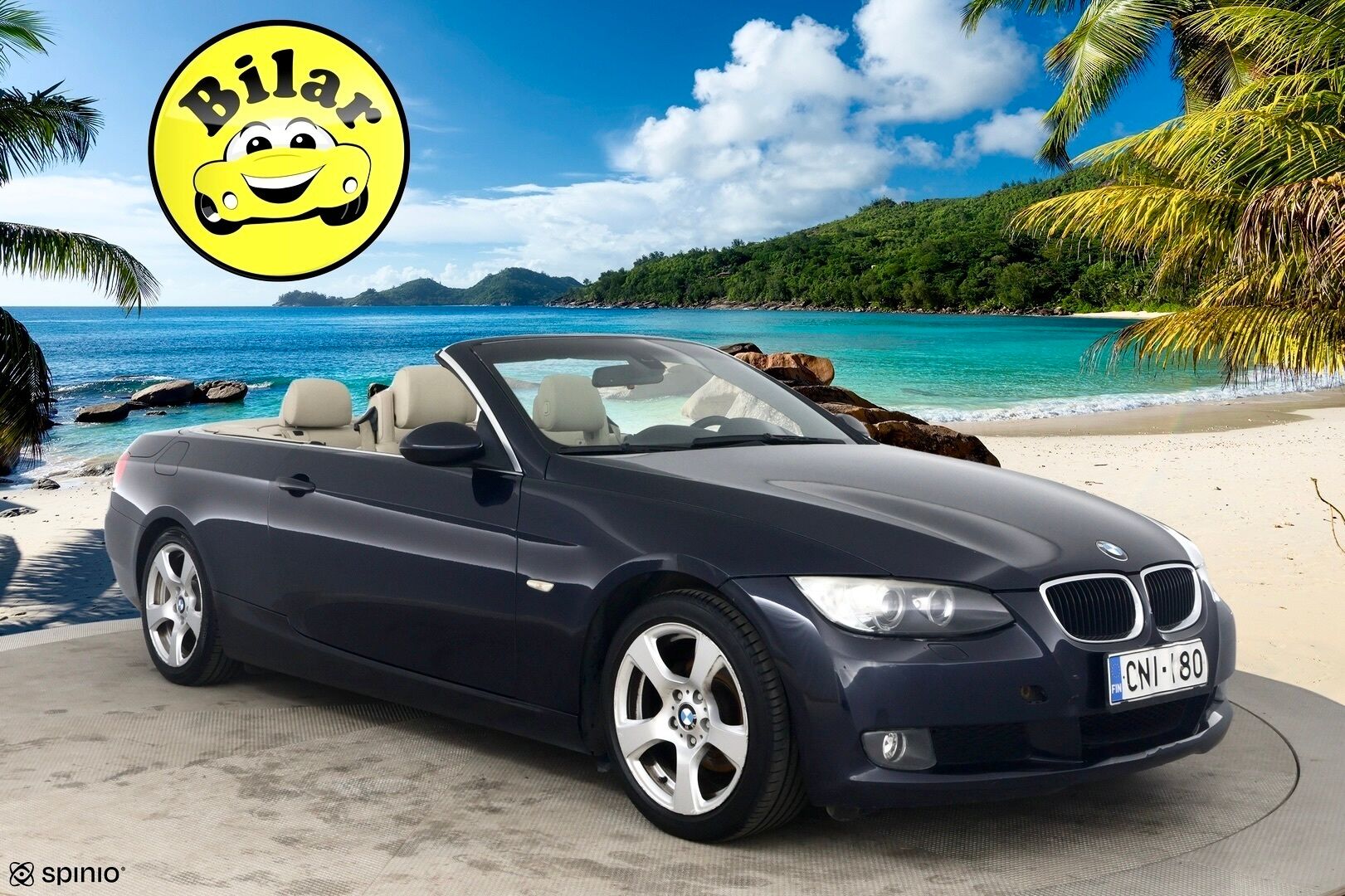 BMW 320 2009 E93 Cabrio - Muistipenkki | Vaalea nahkasisusta | Lohko + sisäp. | Xenon | P. Tutkat | Vakkari | 2x Renkaat