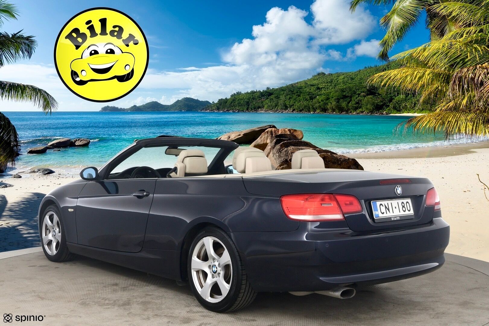 BMW 320 2009 E93 Cabrio - Muistipenkki | Vaalea nahkasisusta | Lohko + sisäp. | Xenon | P. Tutkat | Vakkari | 2x Renkaat