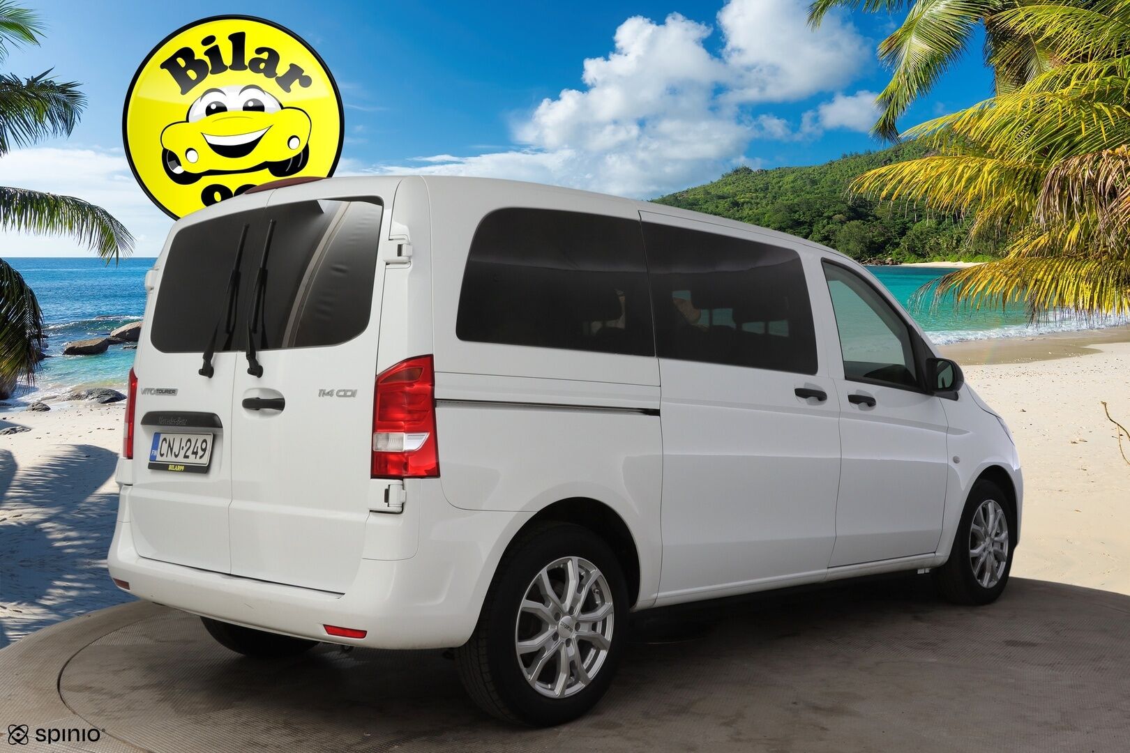 Mercedes-Benz Vito 2019 Tourer 114CDI normaali A1 A * ALV / Vakkari / Bluetooth * - 3,99 % KORKOTARJOUS TÄHÄN AUTOON 28.9. ASTI! - * ALV / Suomi-auto / 9-paik. / 2x renkaat ja vanteet *