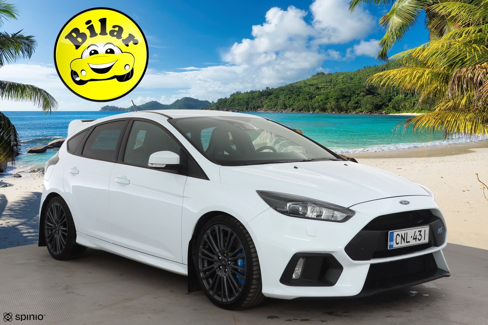 FORD Focus 2018 2,3 EcoBoost 350 hv start/stop M6 RS 5-ovinen - | Drift Mode | Recaro - kuppipenkit | Sony Audio | Xenon | Nahka-alcantara | P.kamera | Apple & Android | Merkkihuollot | 2x renkaat aluin |