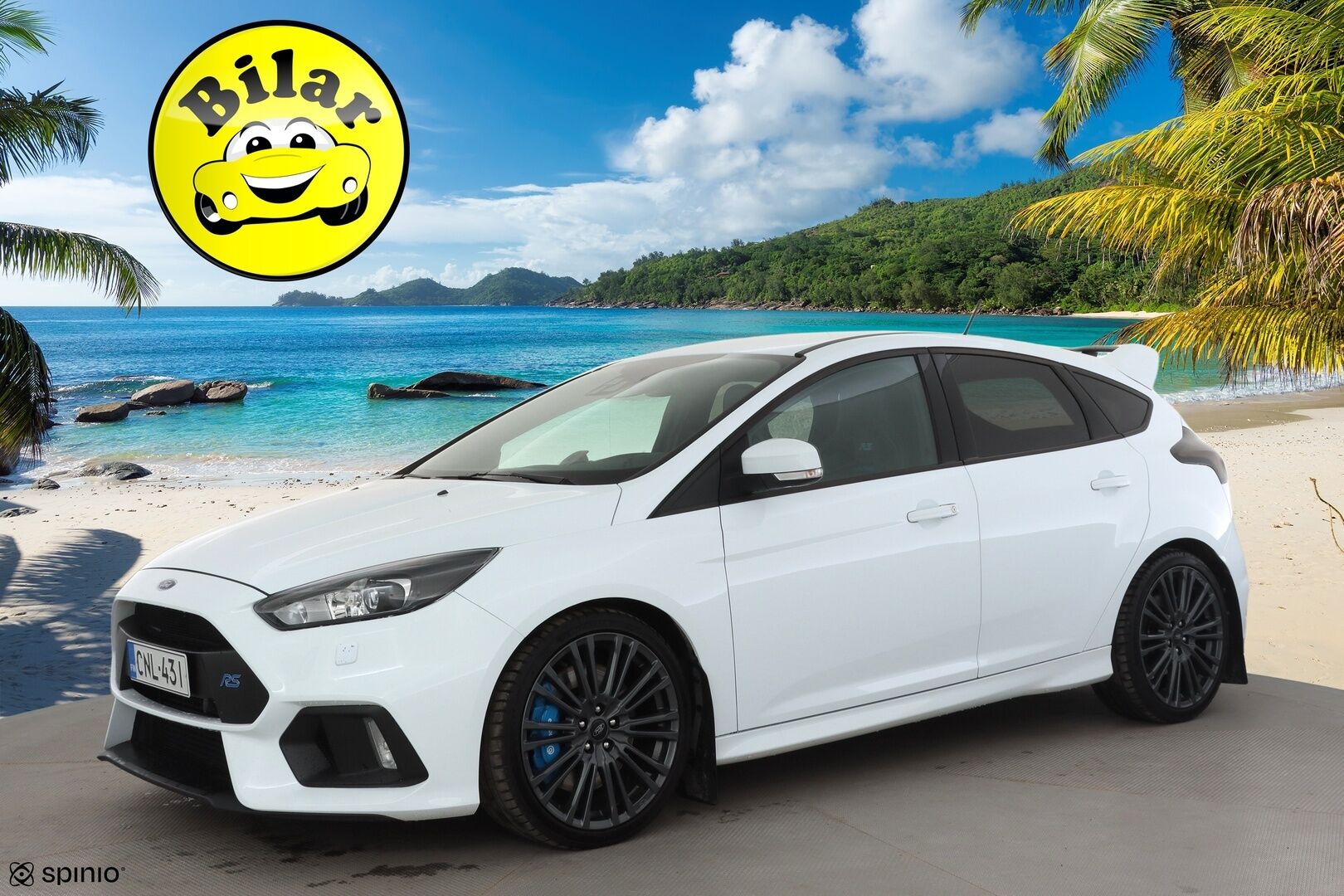 FORD Focus 2018 2,3 EcoBoost 350 hv start/stop M6 RS 5-ovinen - | Drift Mode | Recaro - kuppipenkit | Sony Audio | Xenon | Nahka-alcantara | P.kamera | Apple & Android | Merkkihuollot | 2x renkaat aluin |