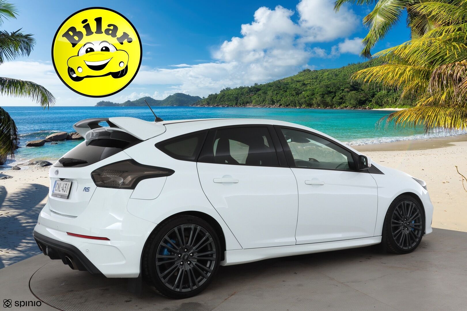 FORD Focus 2018 2,3 EcoBoost 350 hv start/stop M6 RS 5-ovinen - | Drift Mode | Recaro - kuppipenkit | Sony Audio | Xenon | Nahka-alcantara | P.kamera | Apple & Android | Merkkihuollot | 2x renkaat aluin |