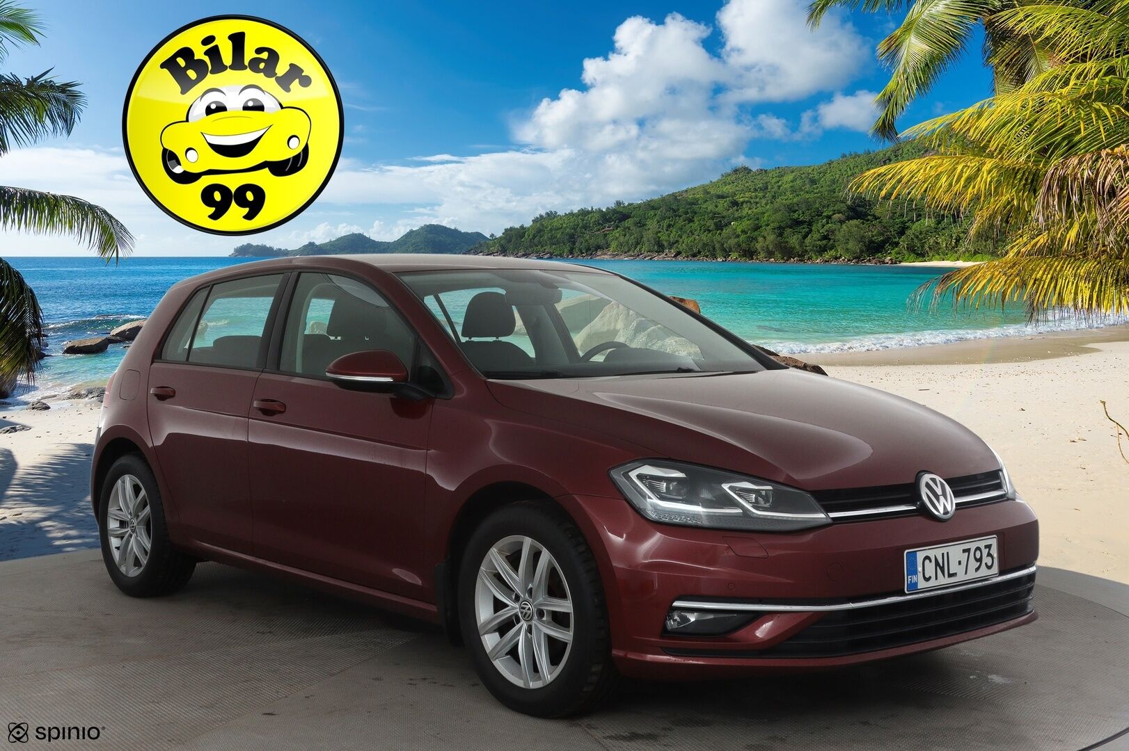 Volkswagen Golf 2019 Highline 1,0 TSI 85 kW (115 hv) DSG-automaatti * Webasto / Adapt.Vakkari / Peruutuskamera / Digimittari /  LED / KeylessGo - Suomi-auto / Kahdet renkaat aluvanteilla / Poikkeukselliset varusteet!