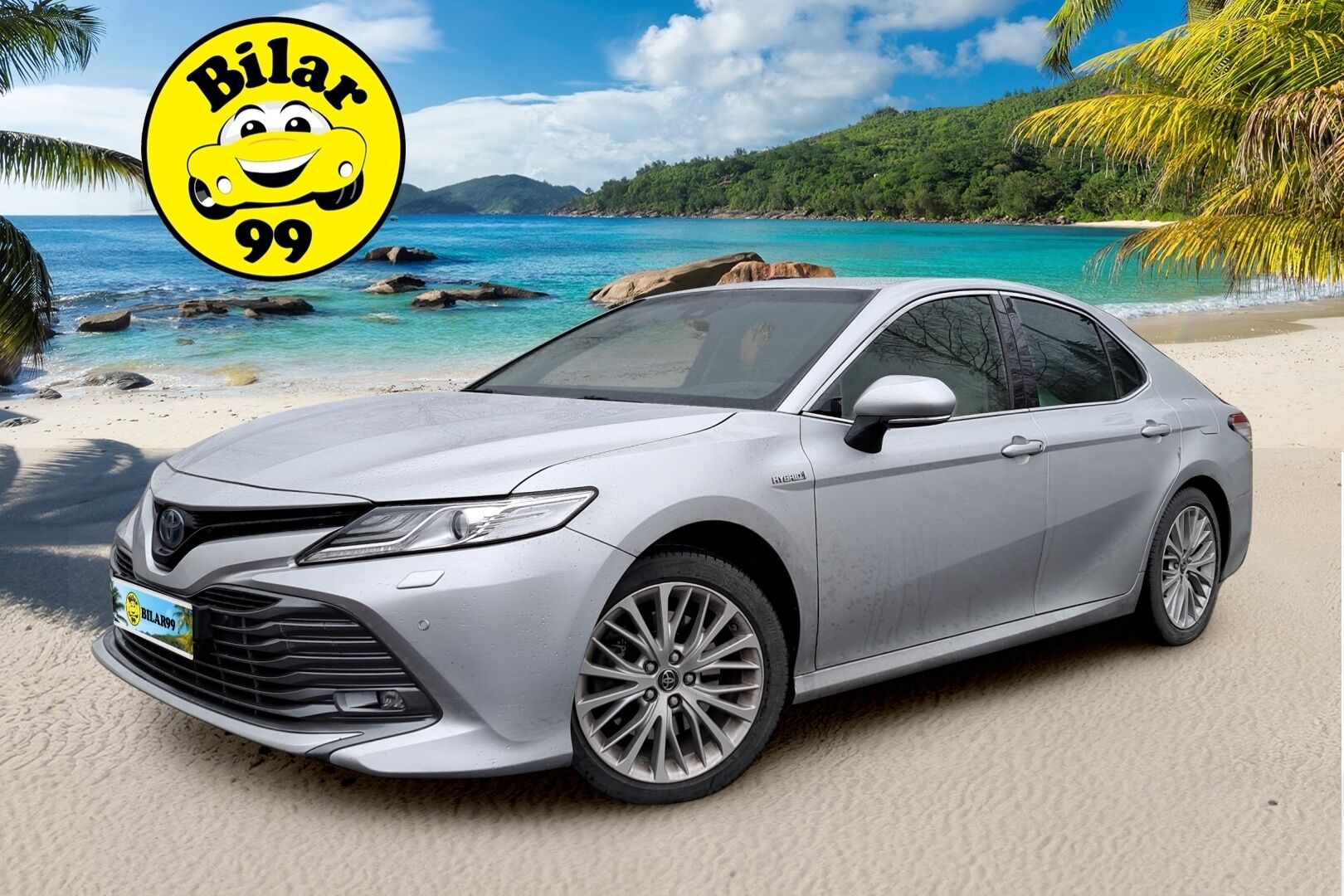 Toyota Camry 2019 2,5 Hybrid Style *Merkkihuollettu Suomi-auto / ACC / Kessy / P.Kamera / Sähköpenkit / BLIS / Lohko S.Pistoke / Vaaleat Nahat* - Kahdet Huippurenkaat / Juuri Huollettu / Upeasti varusteltu hienokuntoinen Suomiauto / Merkkikirja