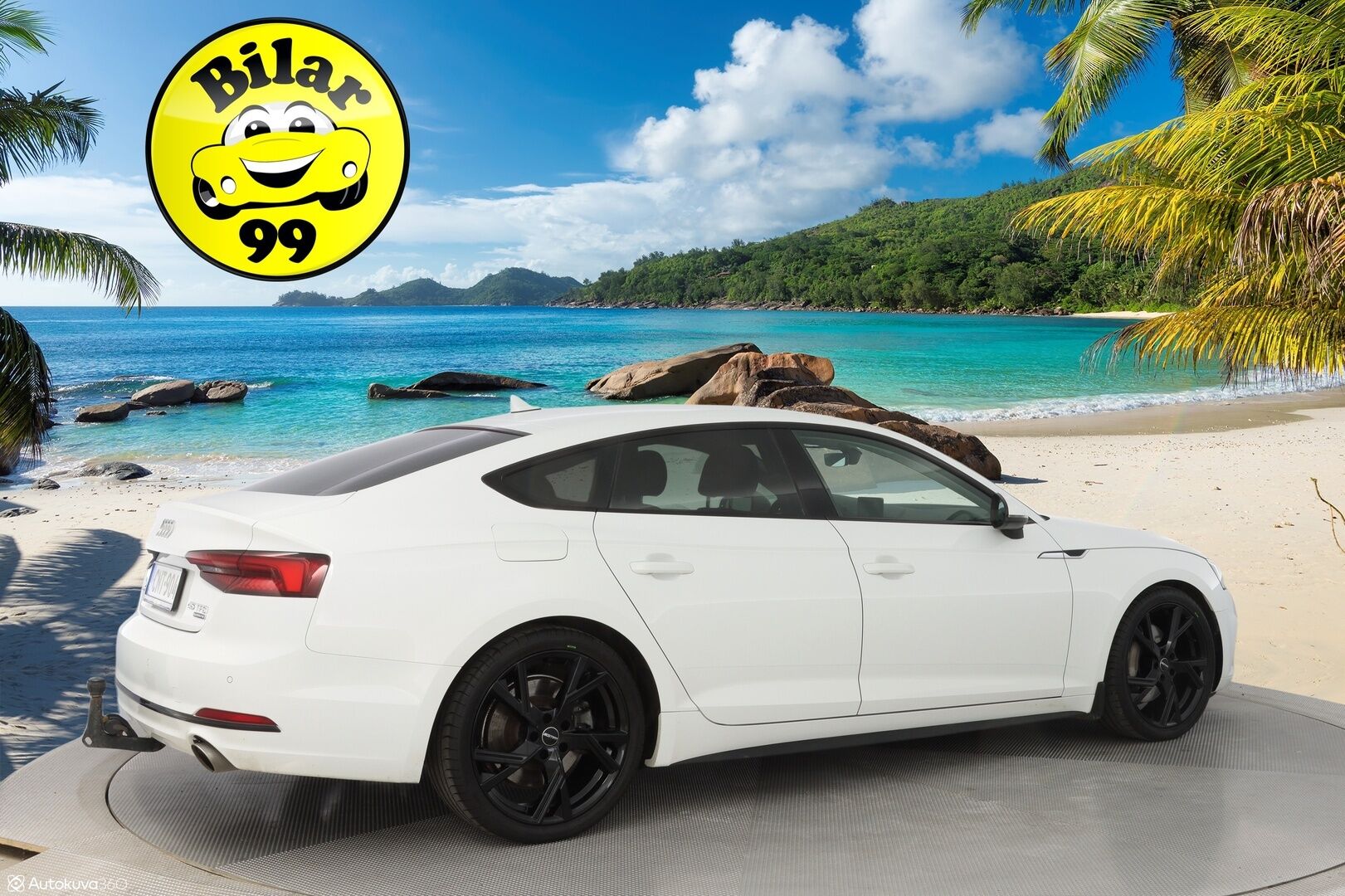 Audi A5 2019 Sportback Business Sport Edition 45TFSI 180kW MHEW Quattro S Tronic *Webasto / Nahat / Vetokoukku / Tutkat* - 3,99% KORKOTARJOUS TÄHÄN AUTOON 21.9. ASTI - Suomi-Auto / Kahdet renkaat alumiinivanteilla / Hyvä huoltohistoria / Viimeisin huolto 172tkm