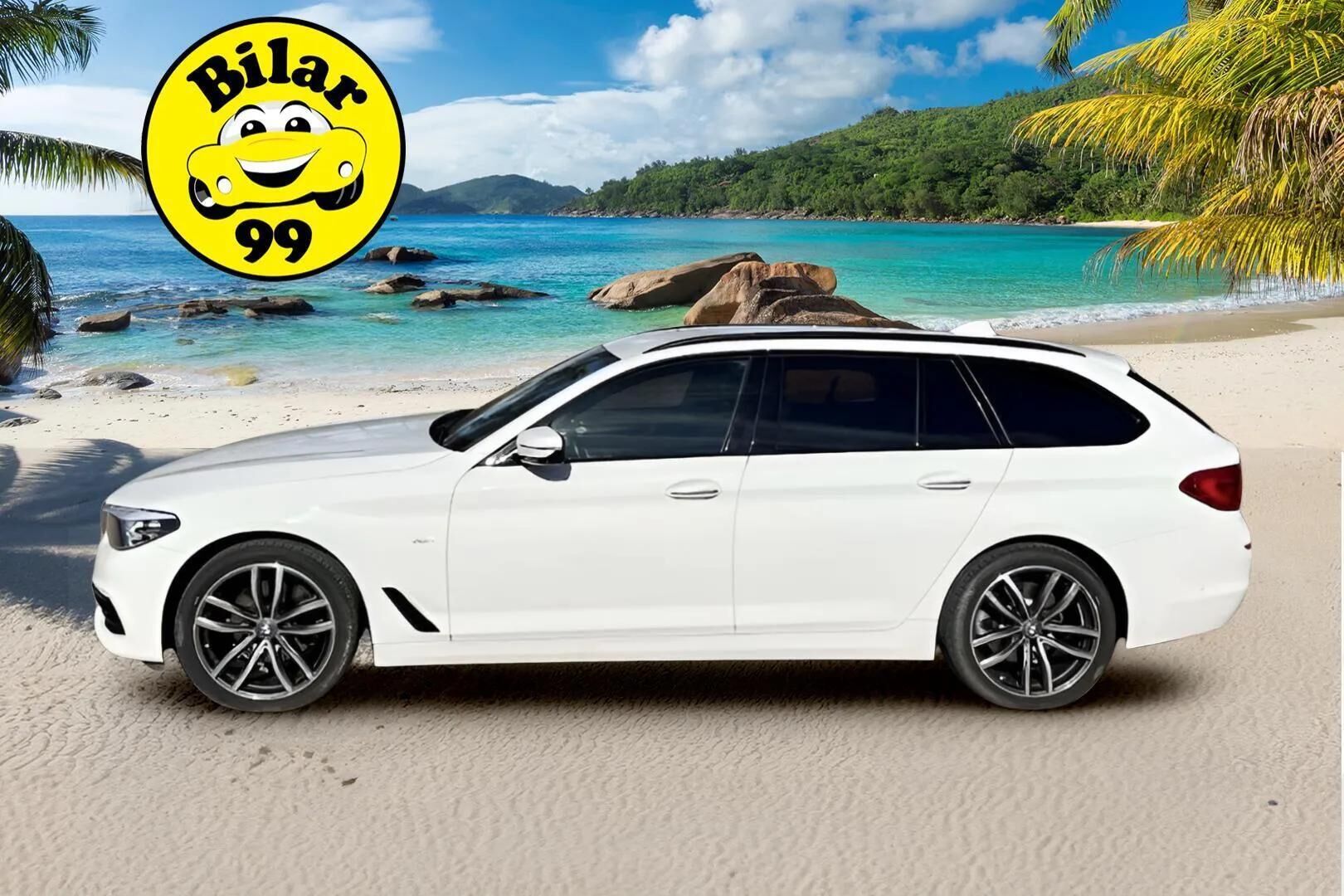 BMW 520 2018 G31 Touring 520d A xDrive Business Sport * Webasto / Konjakkinahat / 360-kamera / Koukku / Comfort Access / Prof Navi / Hifit / Remote parking * - Merkkiliikkeen huoltohistoria / 2x BMW alut / Huippuvarusteet - HULLUT AVAJAISHULINAT KORKOTARJOUS 3,29 %