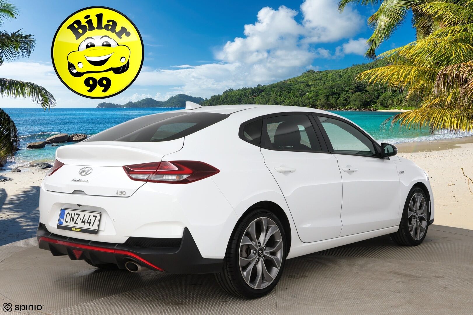 Hyundai i30 Fastback 2020 1,4 T-GDI 140 hv 7DCT-aut N Line / Suomi-Auto / Vakkari / Peruutuskamera / lohkolämmitin / AppConnect / Ratinlämmitin - Edullinen & sporttinen heti ajoon!