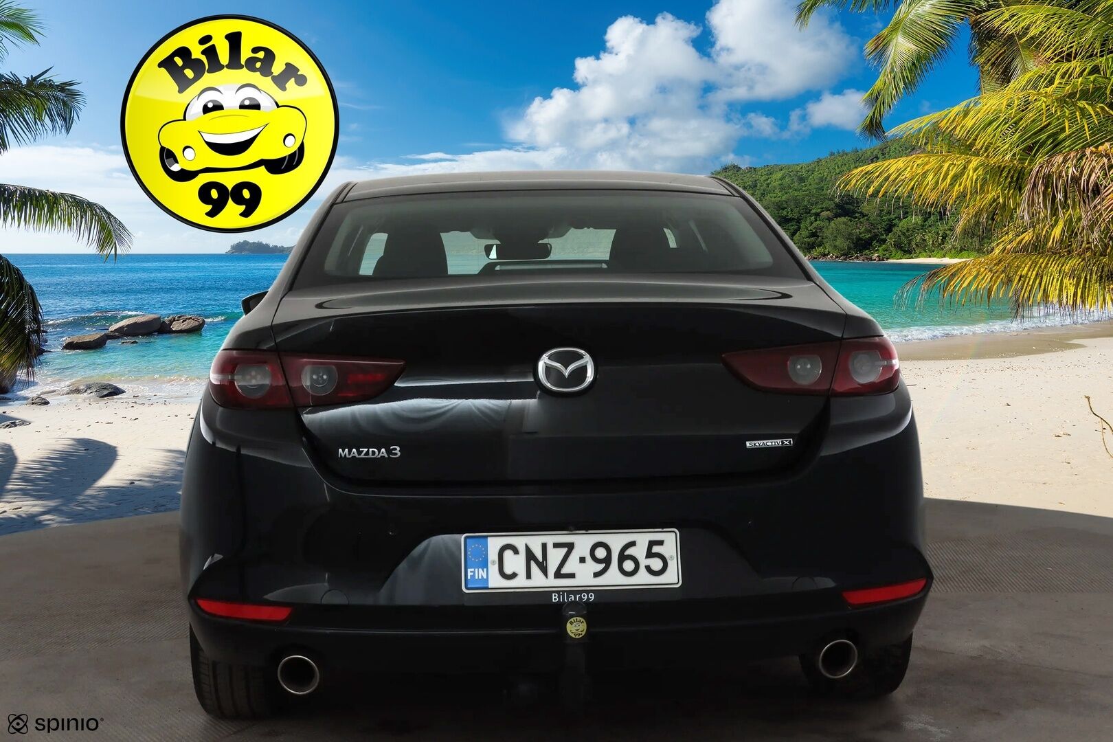 Mazda 3 2019 Sedan 2,0 (180 hv) SKYACTIV-X Vision Plus MT KM2 * ACC / P.kamera / HUD / LED / Lohko+Sisä / Koukku / KeylessGo * - Suomi-auto / Kahdet renkaat aluvanteilla - HULLUT AVAJAISHULINAT KORKOTARJOUS 3,29 %