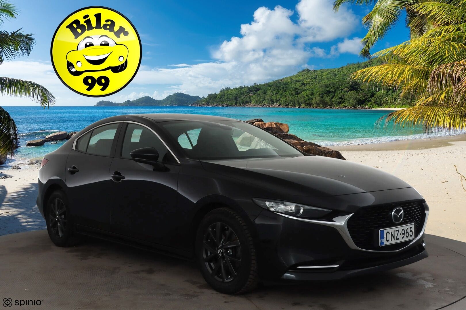 Mazda 3 2019 Sedan 2,0 (180 hv) SKYACTIV-X Vision Plus MT KM2 * ACC / P.kamera / HUD / LED / Lohko+Sisä / Koukku / KeylessGo * - Suomi-auto / Kahdet renkaat aluvanteilla - HULLUT AVAJAISHULINAT KORKOTARJOUS 3,29 %