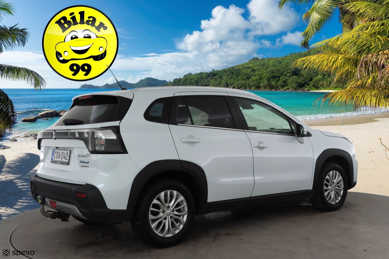 Suzuki S-Cross 2022 1,4 BOOSTERJET 4WD GLX+SR 6AT* ACC / 360 kamera / Koukku / Panorama / Navi / Keyless / Apple&Android * - 1.Om Suomi auto / Merkkihuollettu / Lohkolämmitin / 2x renkaat alu vanteilla - HULLU BLACKWEEK KORKOTARJOUS 2,49%