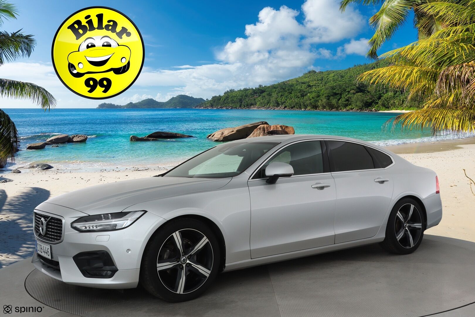 Volvo S90 2018 D4 AWD R-Design aut **Lasikattoluukku / Adapt.Vakkari / Full-LED / P.Kamera / Sporttipenkki Muistilla / Webasto / Navi** - Kahdet Renkaat