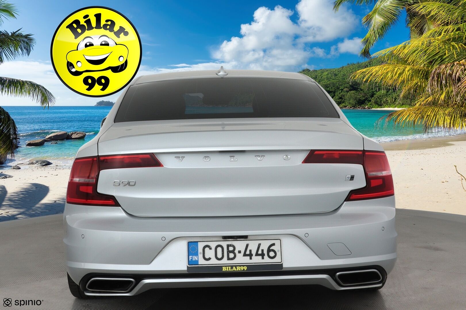 Volvo S90 2018 D4 AWD R-Design aut **Lasikattoluukku / Adapt.Vakkari / Full-LED / P.Kamera / Sporttipenkki Muistilla / Webasto / Navi** - Kahdet Renkaat