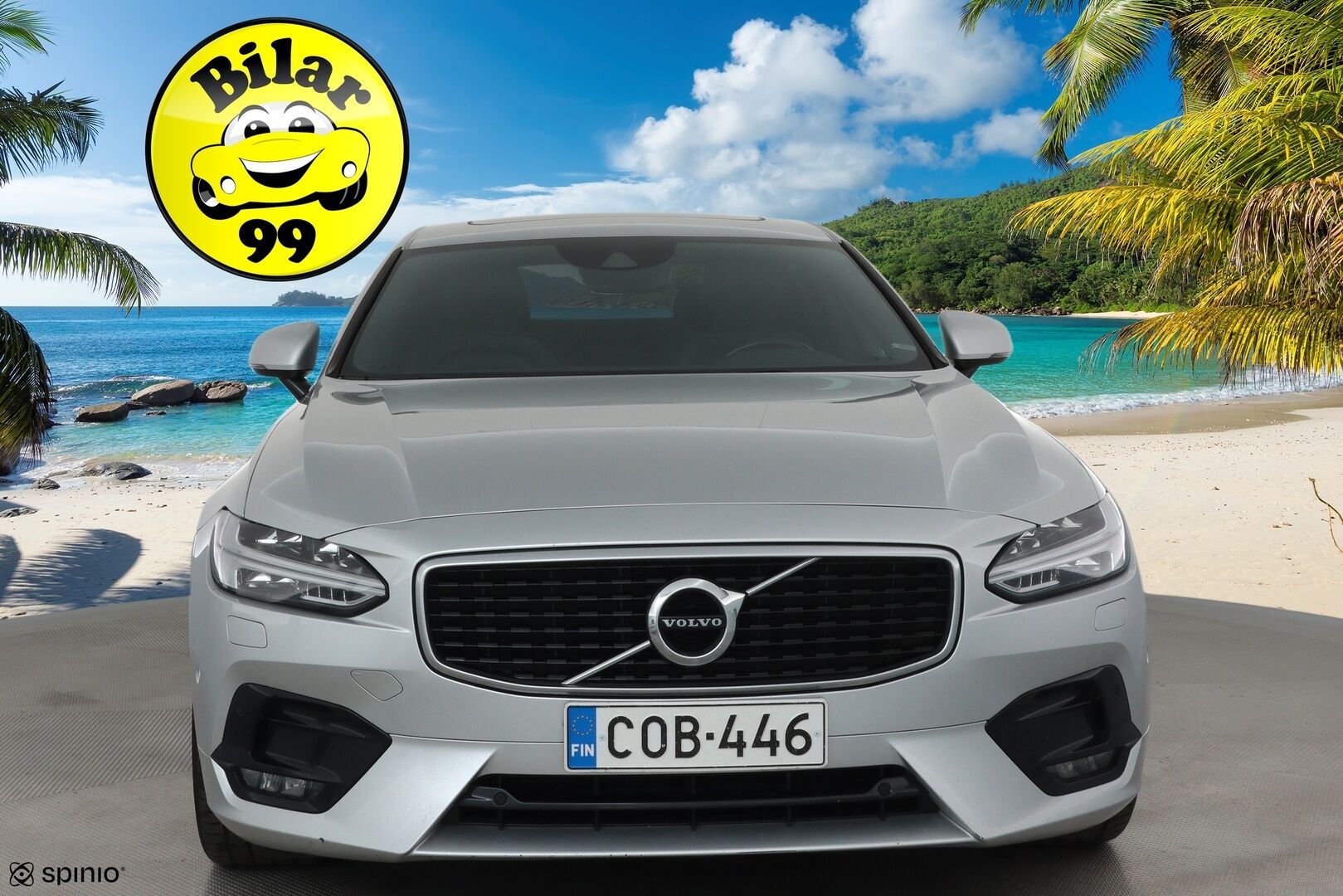 Volvo S90 2018 D4 AWD R-Design aut **Lasikattoluukku / Adapt.Vakkari / Full-LED / P.Kamera / Sporttipenkki Muistilla / Webasto / Navi** - Kahdet Renkaat