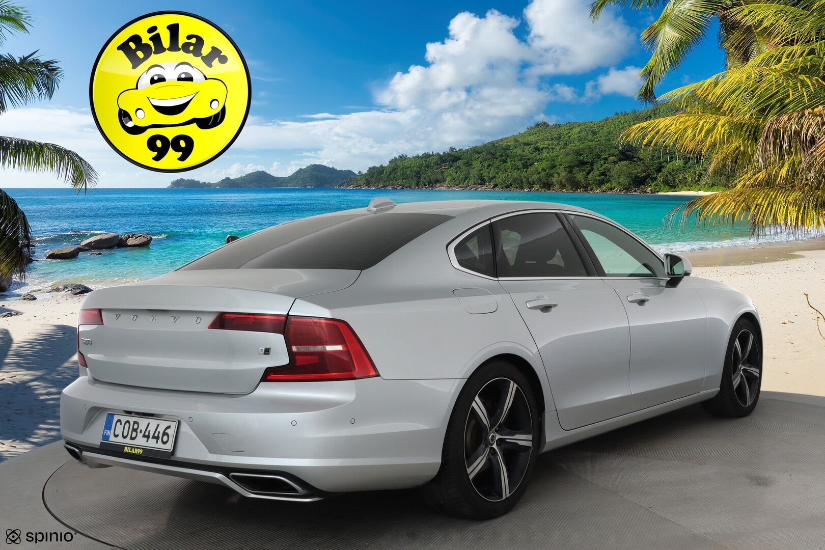 Volvo S90 2018 D4 AWD R-Design aut **Lasikattoluukku / Adapt.Vakkari / Full-LED / P.Kamera / Sporttipenkki Muistilla / Webasto / Navi** - Kahdet Renkaat