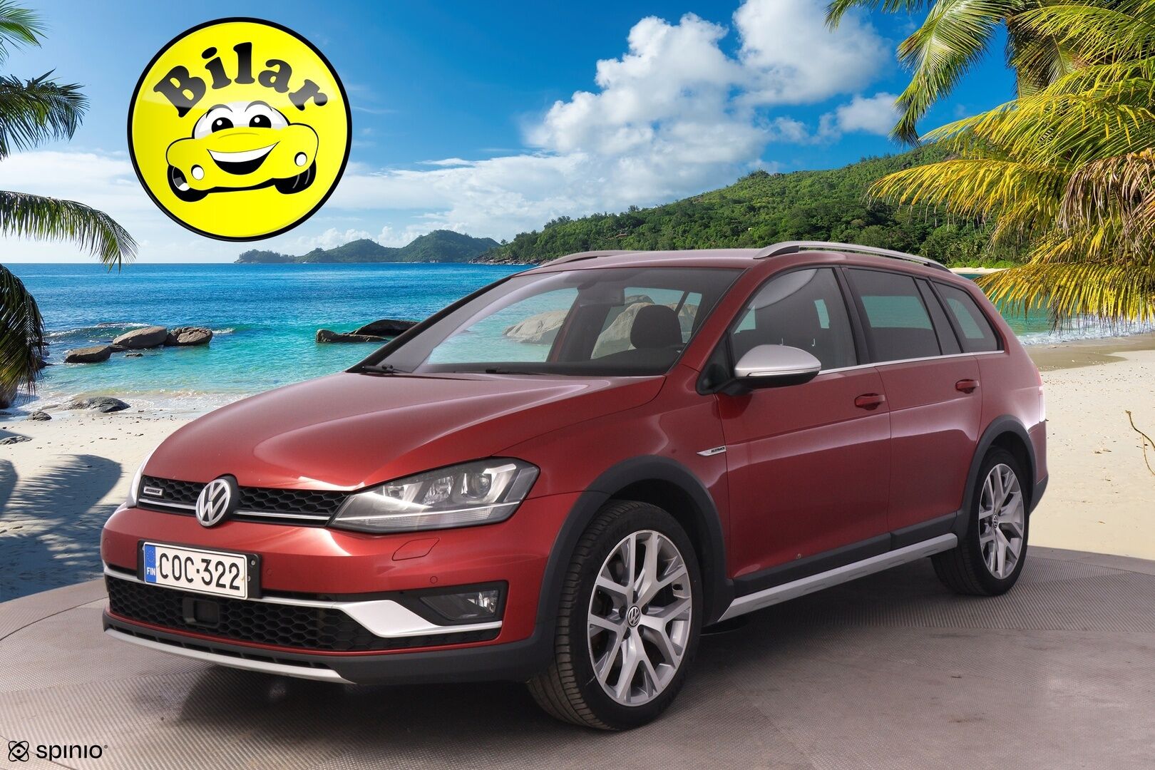 Volkswagen Golf 2016 Variant Alltrack 1,8 TSI 132 kW 4MOTION DSG - Webasto | ACC | Koukku | Tutkat | Xenon | 2x Renkaat | Huoltokirja | Upea metalliväri | Tarkasti huollettu | Mekatroniikka korjattu 2025 | Neliveto bensa farmari korkealla maavaralla!