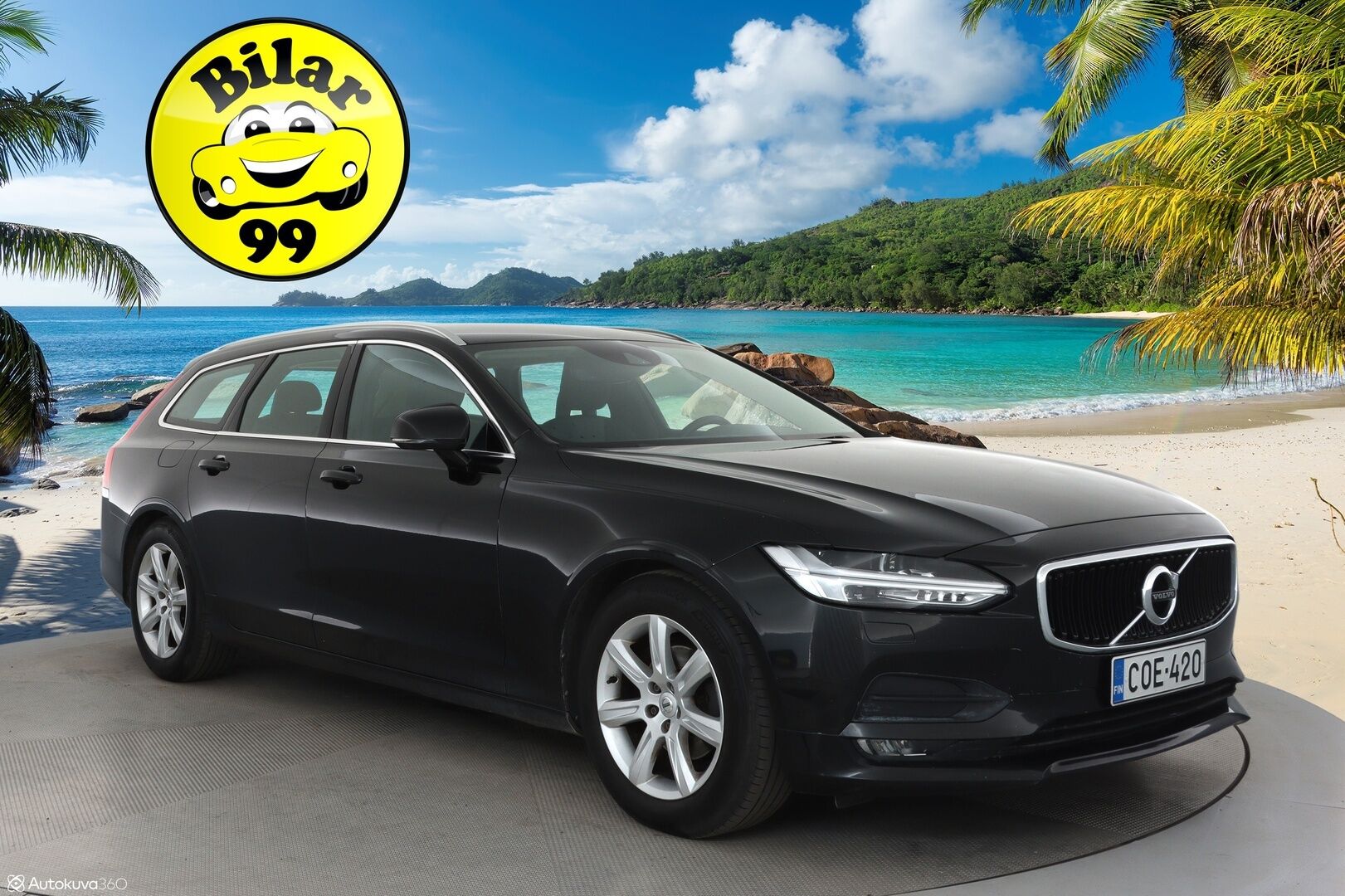 Volvo V90 2018 D4 AWD Business aut **Webasto / Adapt.vakkari / Puolinahat / KeylessGo / P.tutka** - Ilman AD-blue järjestelmää! / Full-Led / 