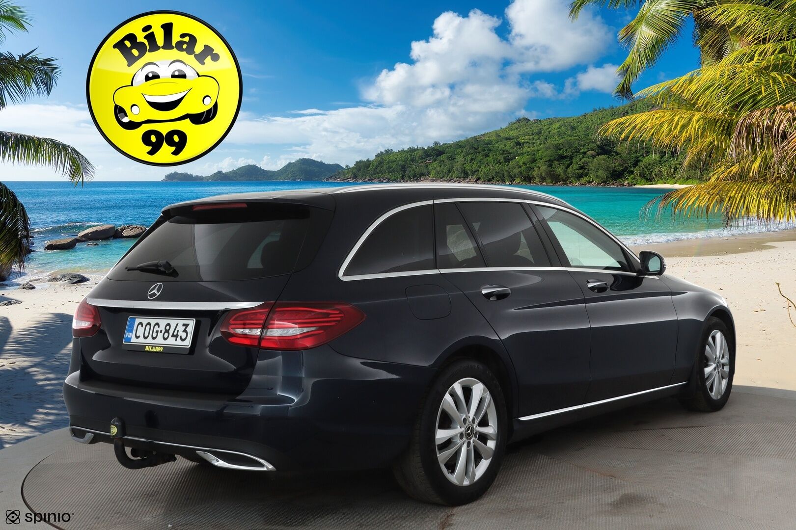 Mercedes-Benz C 2019 220 d T A Business **Adapt.vakkari / Burmester / Webasto / Koukku / Multibeam / 360° / Sporttipenkit Muistilla** - Kahdet Renkaat / **HUIPPU VARUSTEET**