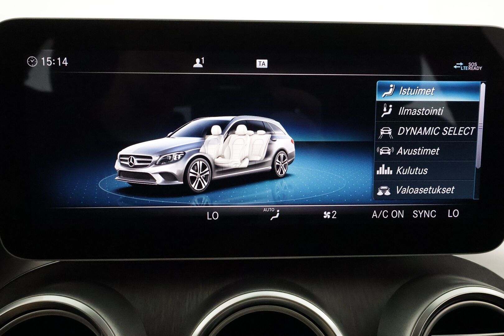 Mercedes-Benz C 2019 220 d T A Business **Adapt.vakkari / Burmester / Webasto / Koukku / Multibeam / 360° / Sporttipenkit Muistilla** - Kahdet Renkaat / **HUIPPU VARUSTEET**