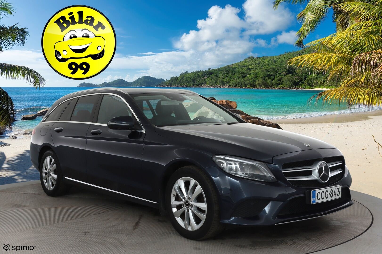 Mercedes-Benz C 2019 220 d T A Business **Adapt.vakkari / Burmester / Webasto / Koukku / Multibeam / 360° / Sporttipenkit Muistilla** - Kahdet Renkaat / **HUIPPU VARUSTEET**