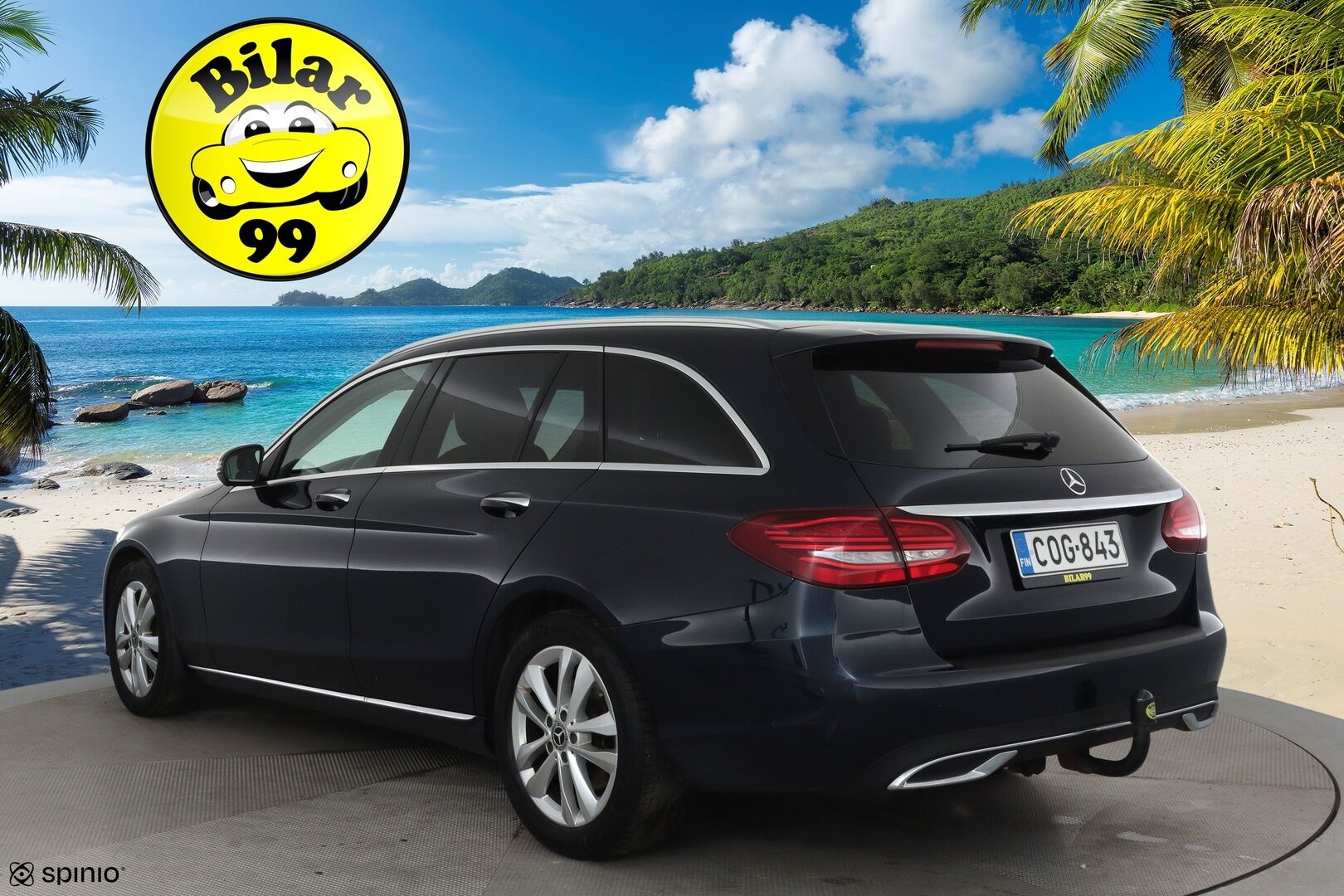 Mercedes-Benz C 2019 220 d T A Business **Adapt.vakkari / Burmester / Webasto / Koukku / Multibeam / 360° / Sporttipenkit Muistilla** - Kahdet Renkaat / **HUIPPU VARUSTEET**