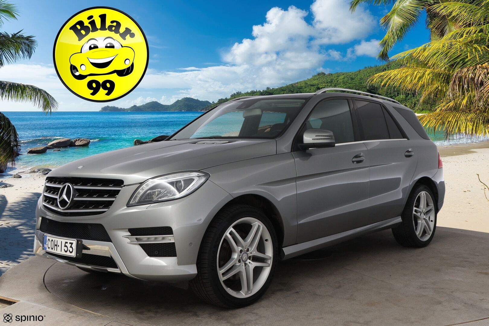Mercedes-Benz ML 2013 250 BlueTec 4Matic Premium Business AMG - Ilma-alusta / Nahka-Alcantara / Kattoluukku / Vetokoukku / Lohko & Sisäpistoke / Comand Navi / ILS Xenon / Hyvin varusteltu!