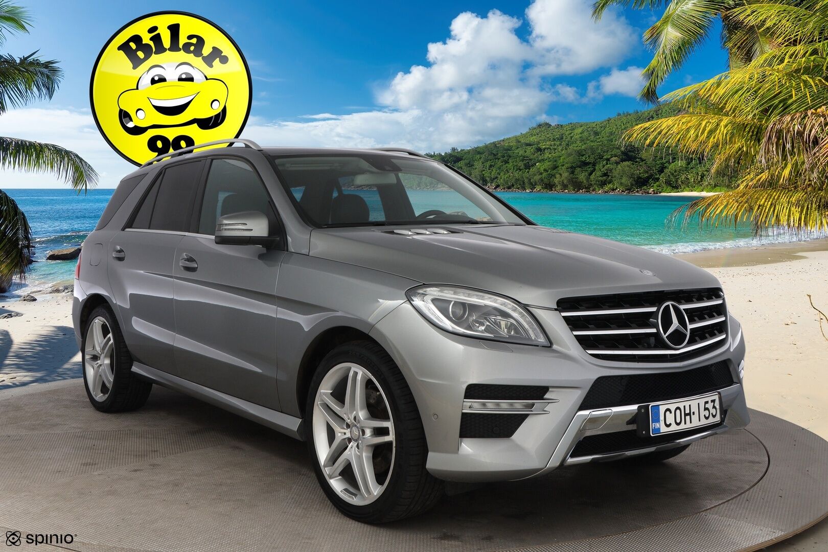 Mercedes-Benz ML 2013 250 BlueTec 4Matic Premium Business AMG - Ilma-alusta / Nahka-Alcantara / Kattoluukku / Vetokoukku / Lohko & Sisäpistoke / Comand Navi / ILS Xenon / Hyvin varusteltu!