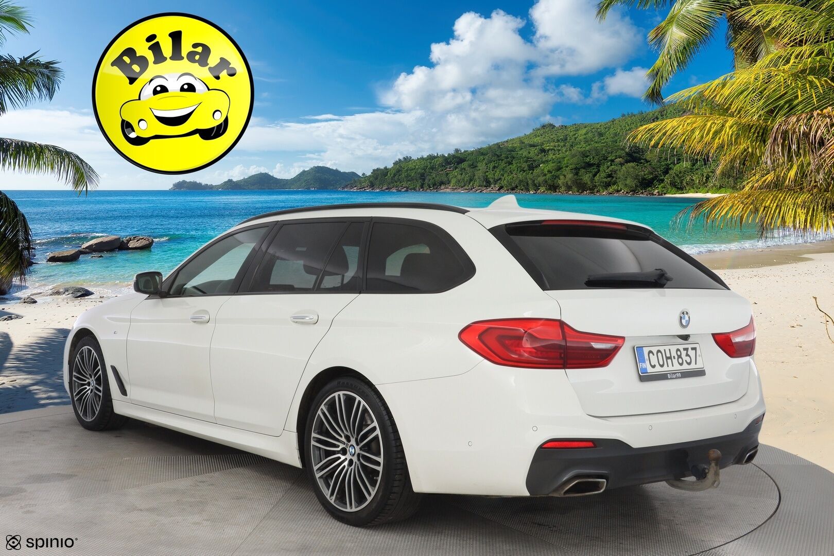 BMW 520 2017 G31 Touring d xDrive M-Sport - Sporttinahat | Alletaittuva koukku | 360° Kamera | HiFi | Ambient-sisävalaistus | Kahdet renkaat OEM vanteilla