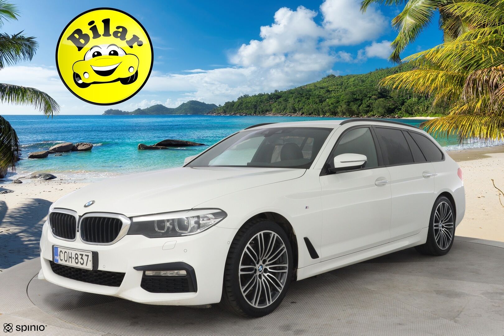 BMW 520 2017 G31 Touring d xDrive M-Sport - Sporttinahat | Alletaittuva koukku | 360° Kamera | HiFi | Ambient-sisävalaistus | Kahdet renkaat OEM vanteilla