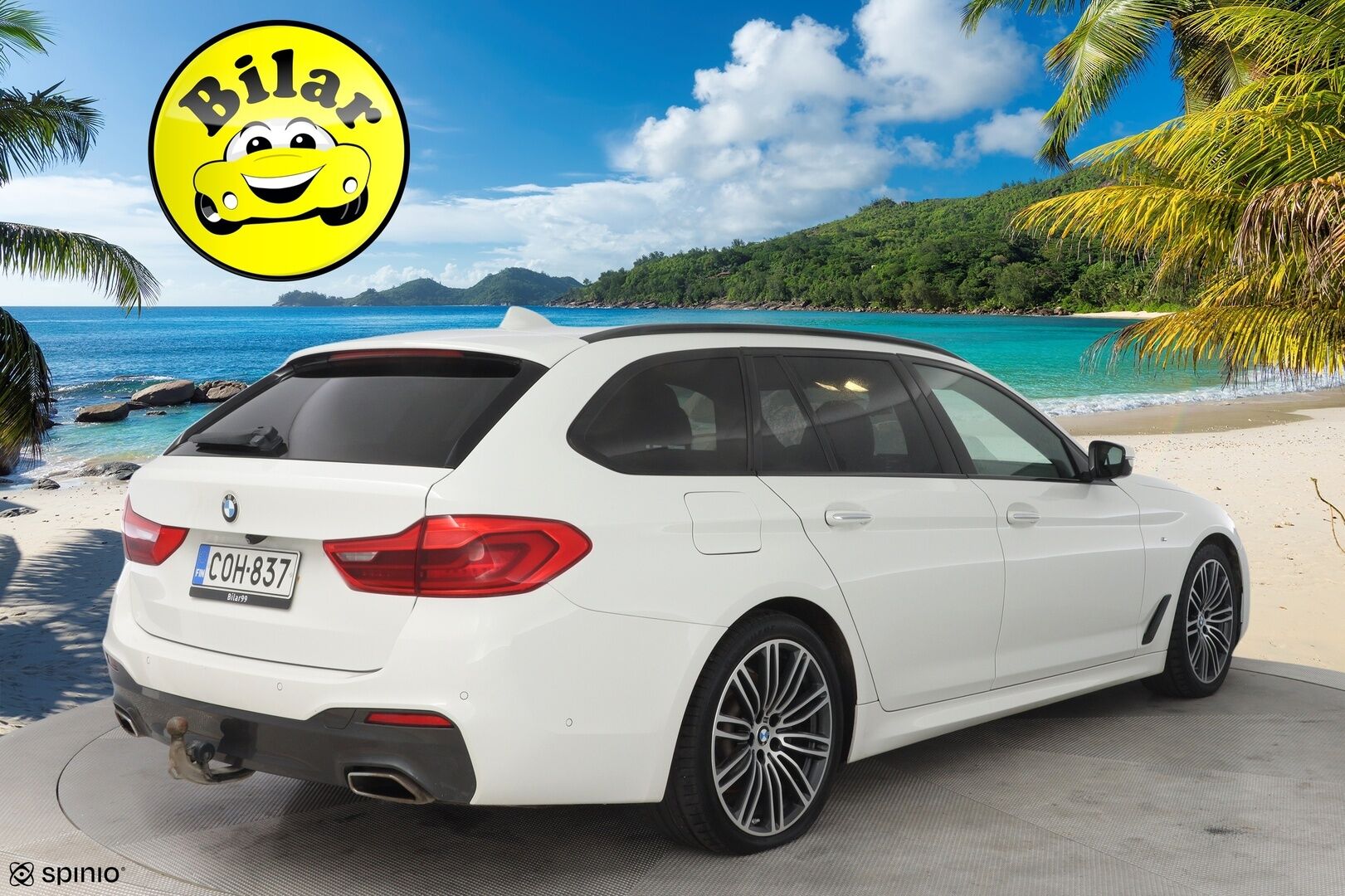 BMW 520 2017 G31 Touring d xDrive M-Sport - Sporttinahat | Alletaittuva koukku | 360° Kamera | HiFi | Ambient-sisävalaistus | Kahdet renkaat OEM vanteilla