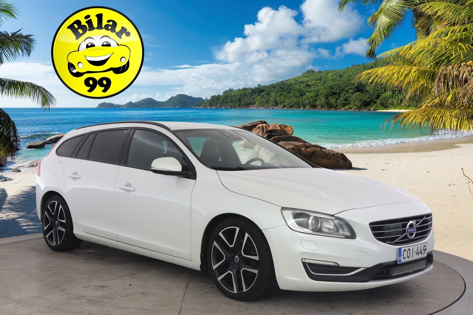 Volvo V60 2017 D3 Business aut. Facelift / Webasto / Koukku / Digimittari / Vakkari / Sporttinahat / P-tutka / Bluetooth / Kaistavahti - *2x aluvanteet / Huippusiisti / Aktiiviset valot / Huoltokirja*