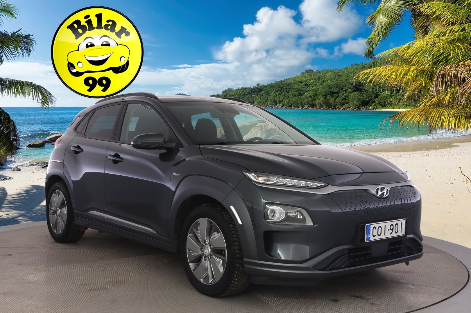 Hyundai KONA 2020 electric 39 kWh 136 hv Comfort ** Lämpöpumppu / Adapt.vakkari / P.kamera / 2x renkaat vanteilla / Carplay ** - Kaksin renkain upeassa kunnossa oleva hyvin varusteltu Suomi-auto!