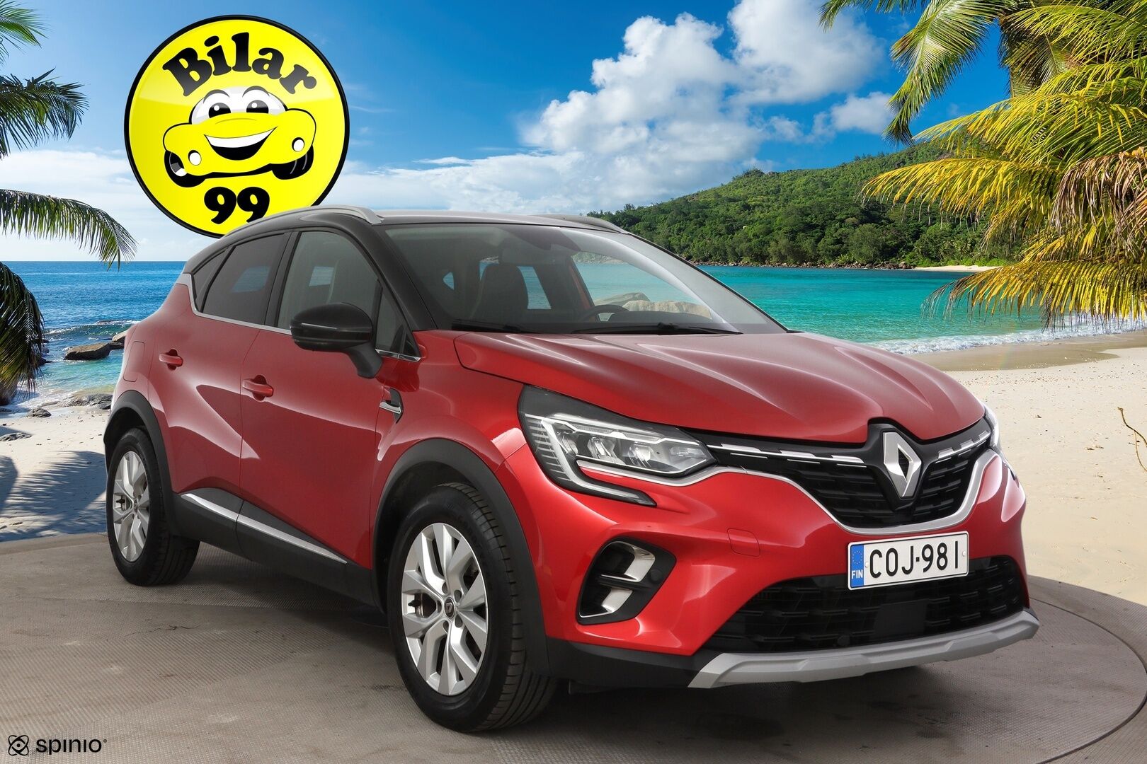 Renault Captur 2020 TCe 130 EDC7-aut Intens * Adapt.vakkari / Lohkolämmitin / Ratinlämmitin / P-kamera / Keyless Go * - * Suomi-auto / Kahdet renkaat aluvantein! *