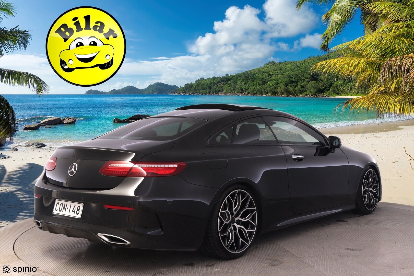 Mercedes-Benz E 2017 220 d Coupé AMG - Widescreen | Burmester | Webasto | 360 | Hierovat muistinahat | HUD | BLIS | Panorama | KeyLessGo | Juuri huollettu