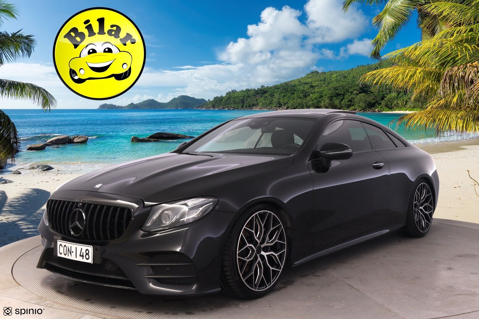 Mercedes-Benz E 2017 220 d Coupé AMG - Widescreen | Burmester | Webasto | 360 | Hierovat muistinahat | HUD | BLIS | Panorama | KeyLessGo | Juuri huollettu