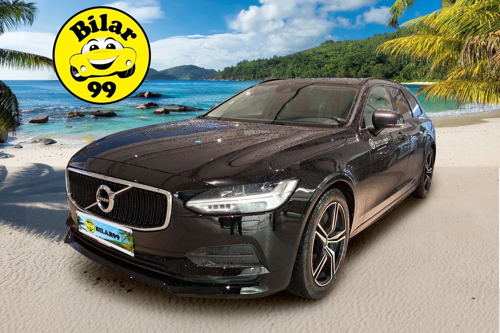 Volvo V90 2020 D3 Business aut *Acc / Nahat / Voc / Navi / S.koukku / Led / ALV* - Pieni kuluttuinen perhefarkku! / Järki hintaan!