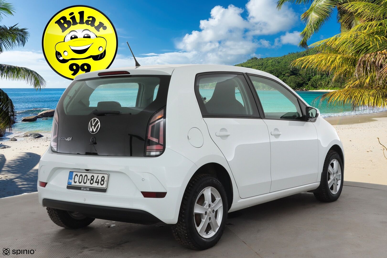 Volkswagen up! 2020 eco up! 1,0 50 kW * Vakkari / P.kamera / Bluetooth / Auto.ilmastointi / 2xRenkaat * - 1.Om Suomi-auto / Juuri huollettu